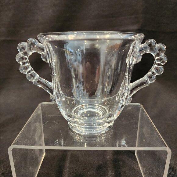 Imperial Glass Candlewick Sugar,Creamer Tray Set Includes Salt and Peppe… - Picture 5 of 13